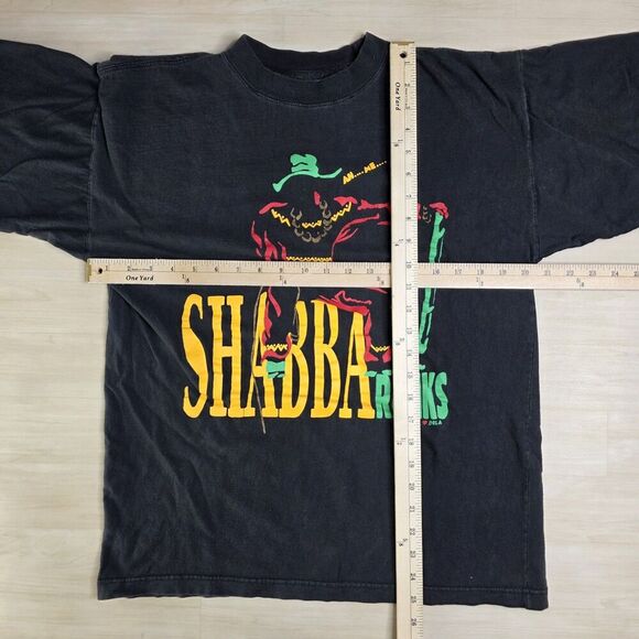1991 Shabba Ranks Shirt Reggae as Raw As Ever Tour Rap Tee Band Tee Size Large - Picture 4 of 7